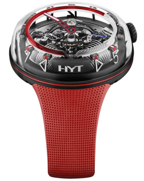 Replica HYT H²0 Red Fluid H02390 Watch